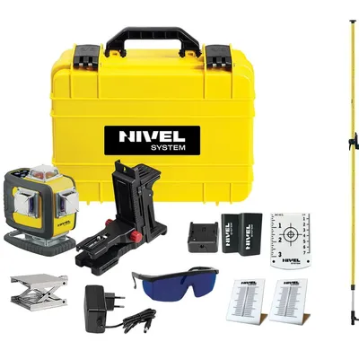 Nivel System CL4D-P zestaw + tyczka LP-36 laser krzyżowy Fioletowy