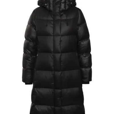 ROCKANDBLUE BONNIE COAT 105 cm - Czarny puchowy płaszcz oversize