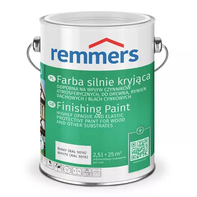 Remmers Deckfarbe 2,5 L Biały Farba silnie kryjąca | 3600 (RAL 9016)