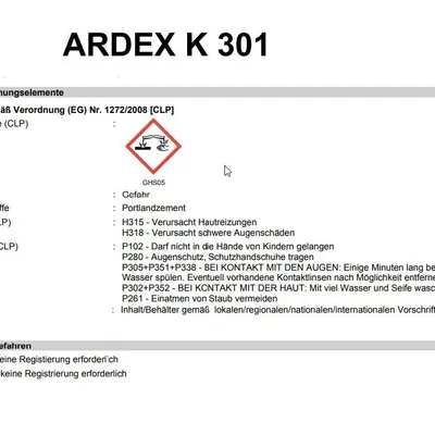 ARDEX K 301 Spachteln Ausgleichen Nivellieren 25 KG
