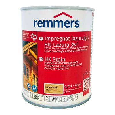 Remmers HK Lasur 0,75 L Bezbarwny – Impregnat 3w1 do drewna