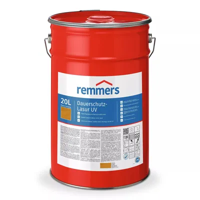 Remmers Dauerschutz-Lasur UV dąb rustykalny 20 L – lazura ochronna do drewna