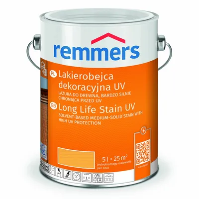 Remmers Lakierobejca dekoracyjna UV Dauerschutz-Lasur [Langzeit-Lasur] 5 L sosna (RC-270) | 2246