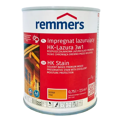 Remmers HK Lasur 0,75 L Sosna – Impregnat 3w1 do drewna