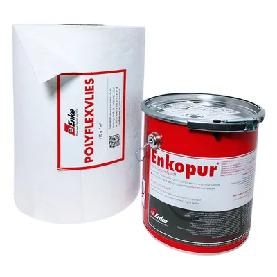 Enke Enkopur 4kg srebrnoszary + włóknina 30 cm x 3 m