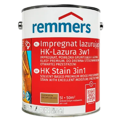 Remmers HK Lasur 5 L Pinia/Modrzew – Impregnat 3w1 do drewna