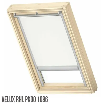VELUX RHL PK00 1086 Roleta 94x dekoracyjna Original Store Rideau Tamisant avec Crochets (RHL), PK04, PK06, PK08, PK10, P04, P06, P08, P10, Beige