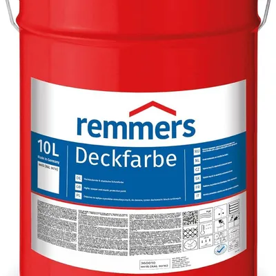 Remmers Deckfarbe 10 L Biały Farba silnie kryjąca | 3600 (RAL 9016)