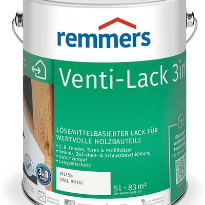 Remmers VENTI-LACK Farba kryjąca drewno Biały 5L