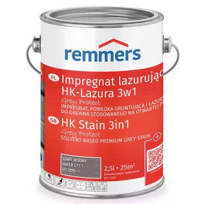 Remmers HK Lasur Grey Protect 2,5 L Szarowodny – Impregnat 3w1 do drewna