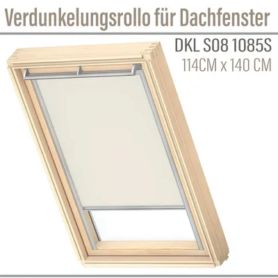 Velux Roleta DKL S08 1085S Jasnobeżowa 114x140 zaciemniająca