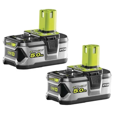 2x RYOBI ONE+ RB18L50 18V 5.0Ah akumulator do długiej i wydajnej pracy