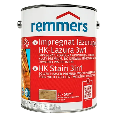 Remmers HK Lasur 5 L Bezbarwny – Impregnat 3w1 do drewna