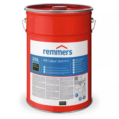 Remmers HK-Lazura 3w1 Plus Ciemnozielony 20 L – impregnat do drewna zewnętrznego