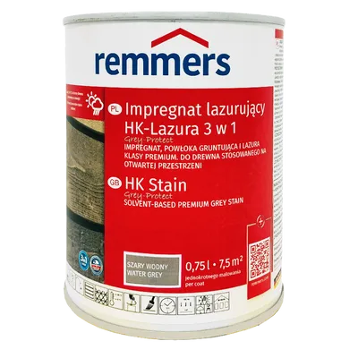 Remmers HK Lasur Grey Protect 0,75 L Szarowodny – Impregnat 3w1 do drewna