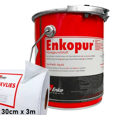 Enke Enkopur czarny 4 kg + 3m włókniny