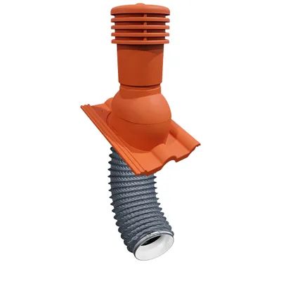Zestaw Eurovent VENTOS X PLUS 150mm Ceglasty + FLEXOS X PLUS 60cm Szary