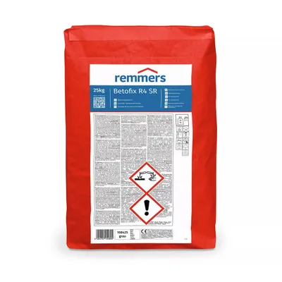 Remmers Betofix R4 SR – zaprawa PCC/SPCC do napraw betonu, worek 25 kg