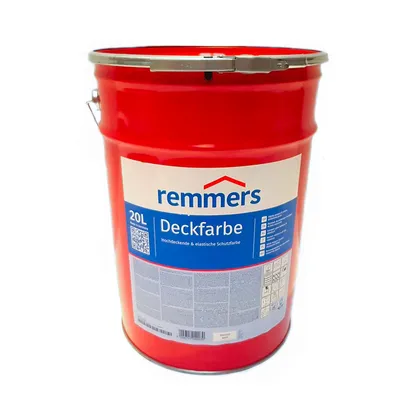 Remmers Deckfarbe 20 L Biały Farba silnie kryjąca | 3600 (RAL 9016)