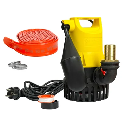 BANDLOO JP09387 – Zestaw pompy Jung U5KS + Wąż 10m + Przyłącze DN 32 + Akcesoria