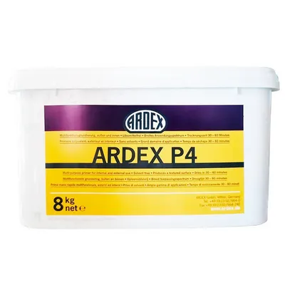 ARDEX P4 schnelle Multifunktionsgrundierung, außen/innen, Boden,Wand,Decke 8 kg