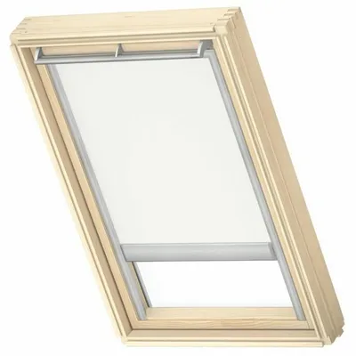 VELUX RHL UK00 1086 Roleta 134x 140 dekoracyjna Original Store Rideau Tamisant avec Crochets (RHL), UK08, U08, 808, 8, UK04, U04, 804, 7, Beige
