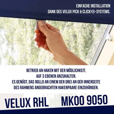 VELUX Roleta RHL MK00 9050 78x dekoracyjna Original Granat