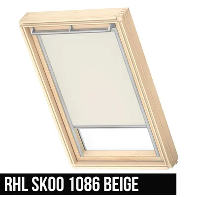 VELUX RHL SK00 1086 Roleta 114x dekoracyjna Original Store Rideau Tamisant avec Crochets (RHL), SK08, S08, 608, 10, SK06, S06, 606, 4, Beige