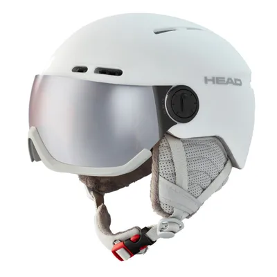 Kask z przyłbicą szybą Head Queen Visor Ski White