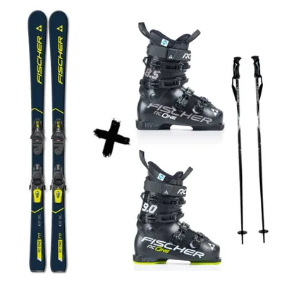 Kolekcja Zestaw Narty Fischer RC One F17 + Buty + Kijki Gabel