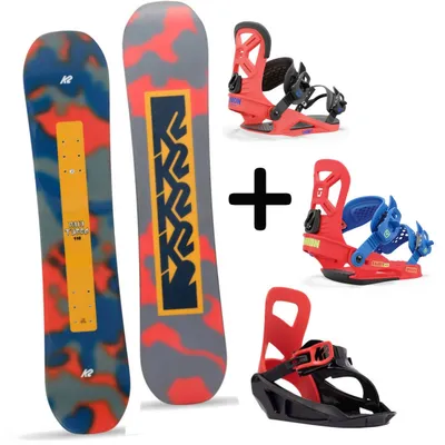 Zestaw kolekcja Deska K2 Mini Turbo + Wiązania snowboardowe