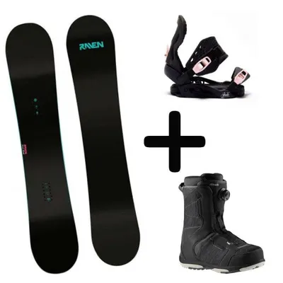 Zestaw kolekcja Deska Raven Pure Mint + Wiązania + Buty