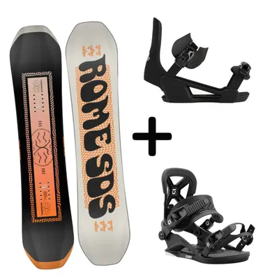 Zestaw kolekcja Deska Rome Minishred + Wiązania Snowboardowe
