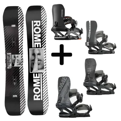 Zestaw kolekcja Deska Rome Agent Pro + Wiązania snowboardowe