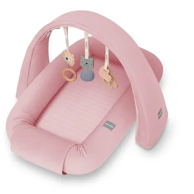 Modularne gniazdko niemowlęce z pałąkiem do zabawy 3 w 1 Pink