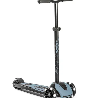 Hulajnoga składana ze świecącymi kółkami Scootandride Highwaykick 5 LED 5+ Steel