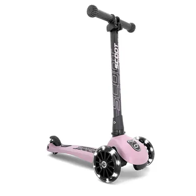 Hulajnoga składana ze świecącymi kółkami Scootandride Highwaykick 3 LED 3+ Rose