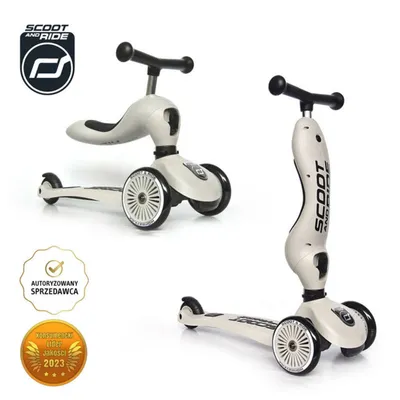 Jeździk i Hulajnoga Scootandride 2W1 Ash Highwaykick 1