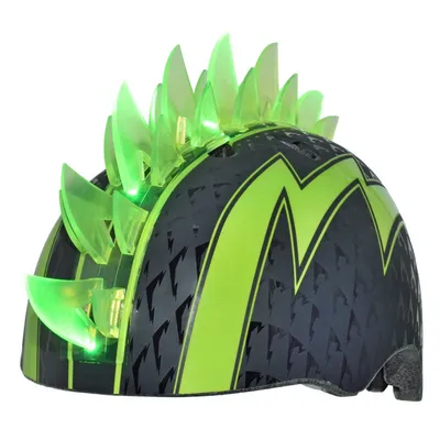 Kask juniorski C-PREME Bolt LED Green
