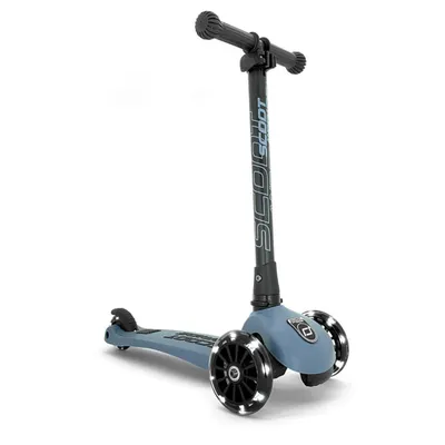 Hulajnoga składana ze świecącymi kółkami Scootandride Highwaykick 3 LED 3+ Steel