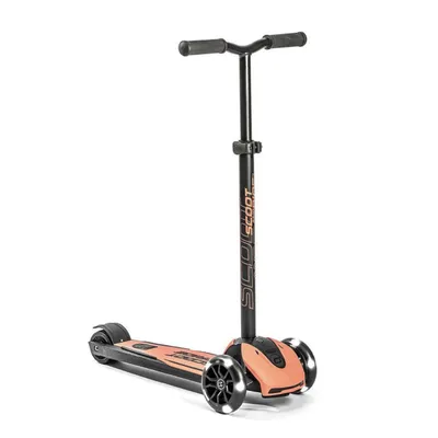 Hulajnoga składana ze świecącymi kółkami Scootandride Highwaykick 5 LED 5+ Peach