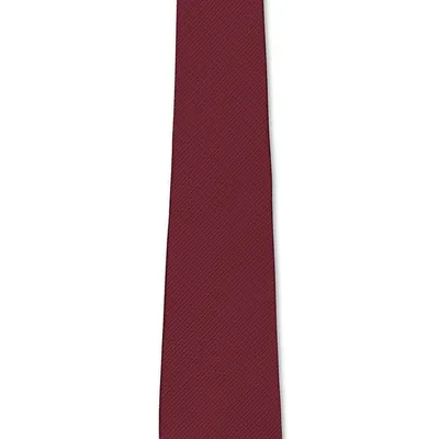 Ciemnoczerwony krawat męski z jedwabiu 100% – klasyczny, włoski, 8 cm