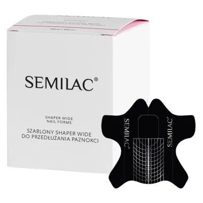 Semilac Shaper Wide Nail Forms szablony do przedłużania paznokci 100 szt