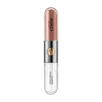 KIKO Milano Unlimited Double Touch dwuetapowa pomadka w płynie 103 Natural Rose 2x 3ml