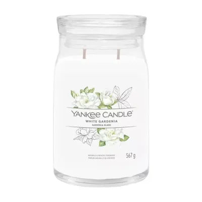 Yankee Candle Signature duża świeca zapachowa White Gardenia 567 g