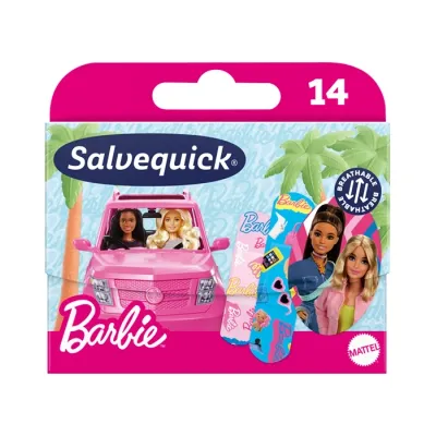 Salvequick Barbie plastry opatrunkowe dla dzieci 14 sztuk