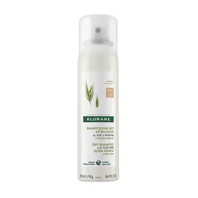 Klorane ultra delikatny suchy szampon z mleczkiem z owsa włosy ciemne 150 ml
