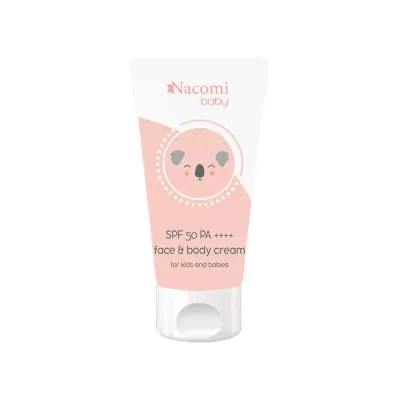Nacomi Baby Face & Body Cream SPF50 krem do twarzy i ciała dla dzieci od 6 miesiąca 50 ml