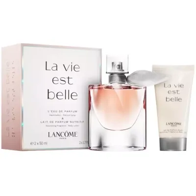 LANCOME LA VIE EST BELLE WODA PERFUMOWANA SPRAY 50ML + BALSAM 50ML