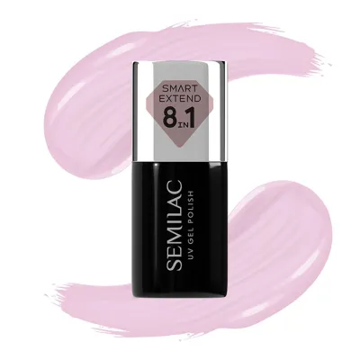 Semilac Smart Extend 8 in1 kolorowa baza hybrydowa 803 Delicate Pink 7 ml